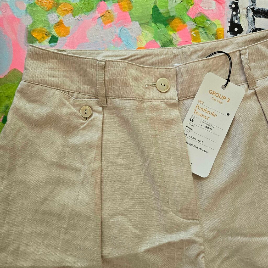 PEMBROKE TROUSER new 149.00 SZ 6 W