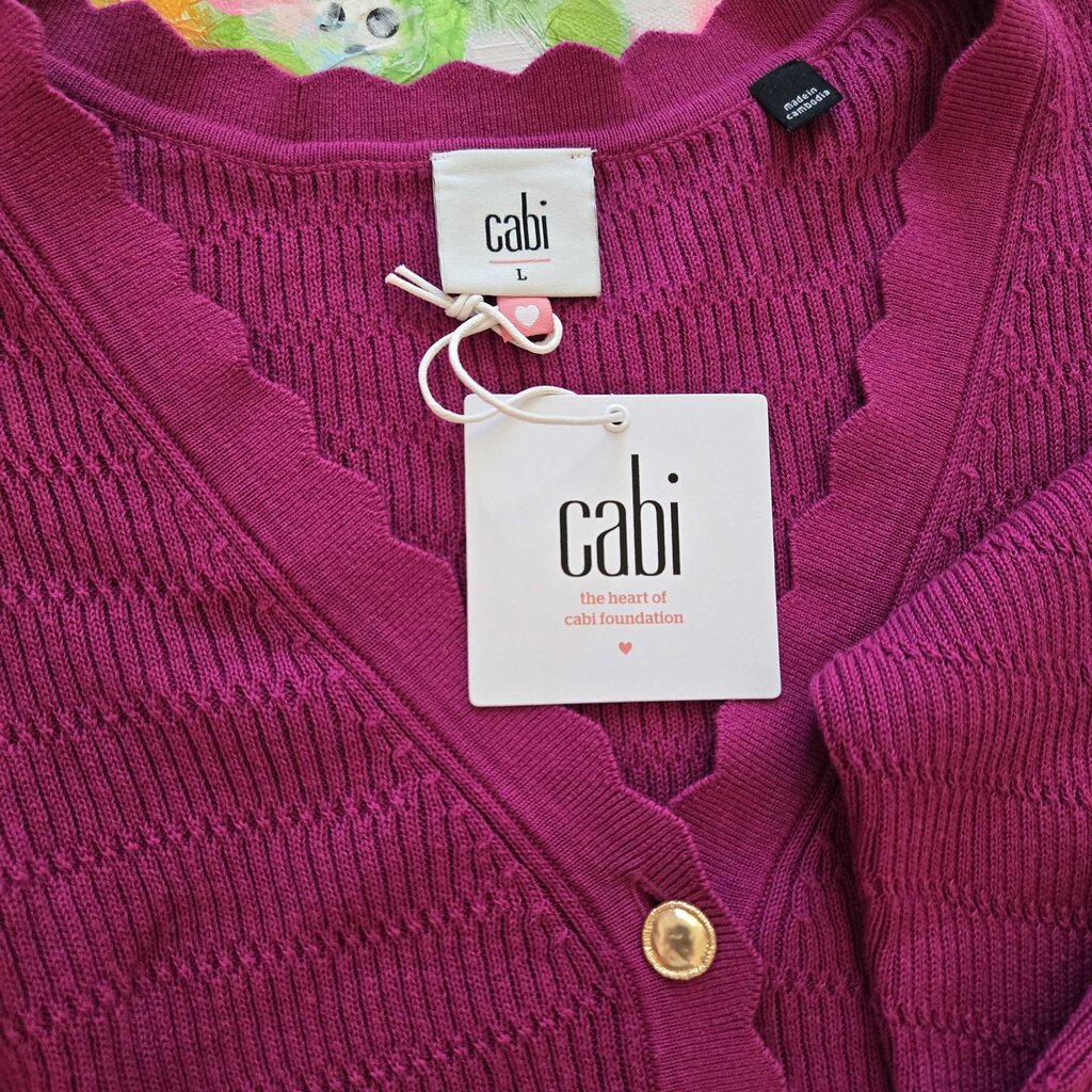 CABI TREASURE CARDI new 139.00 SZ LARGE W