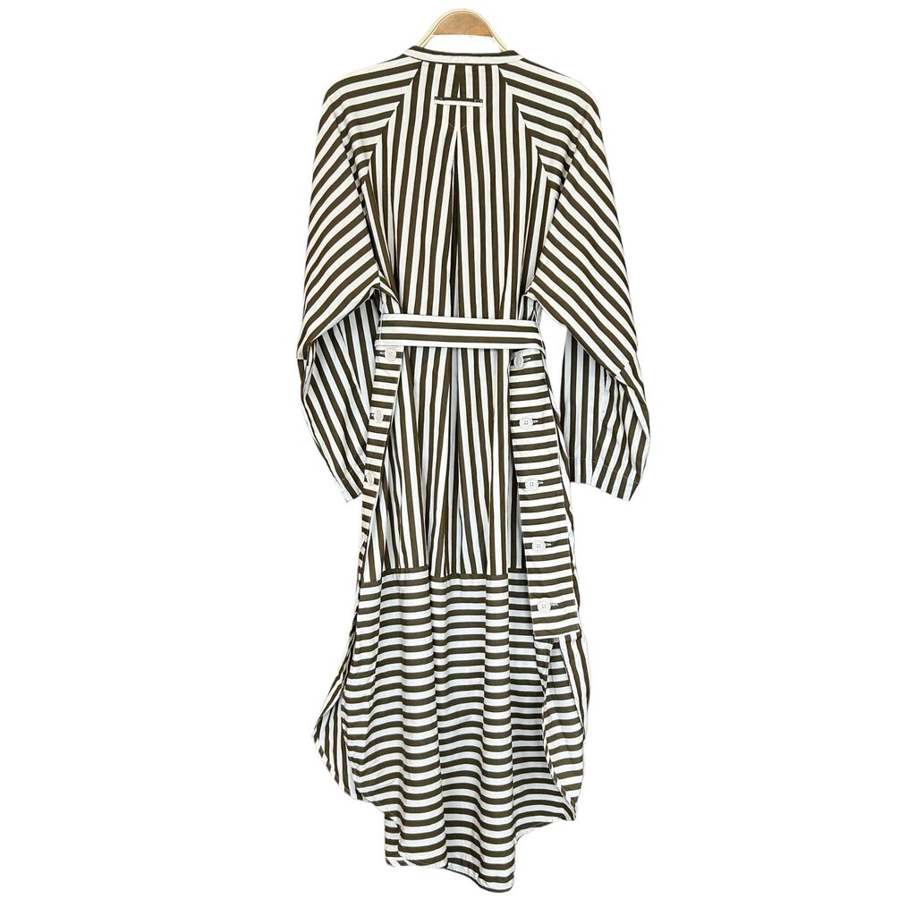 BANANA REPUBLIC poplin big button shirt dress retail 198.00 SZ MED W