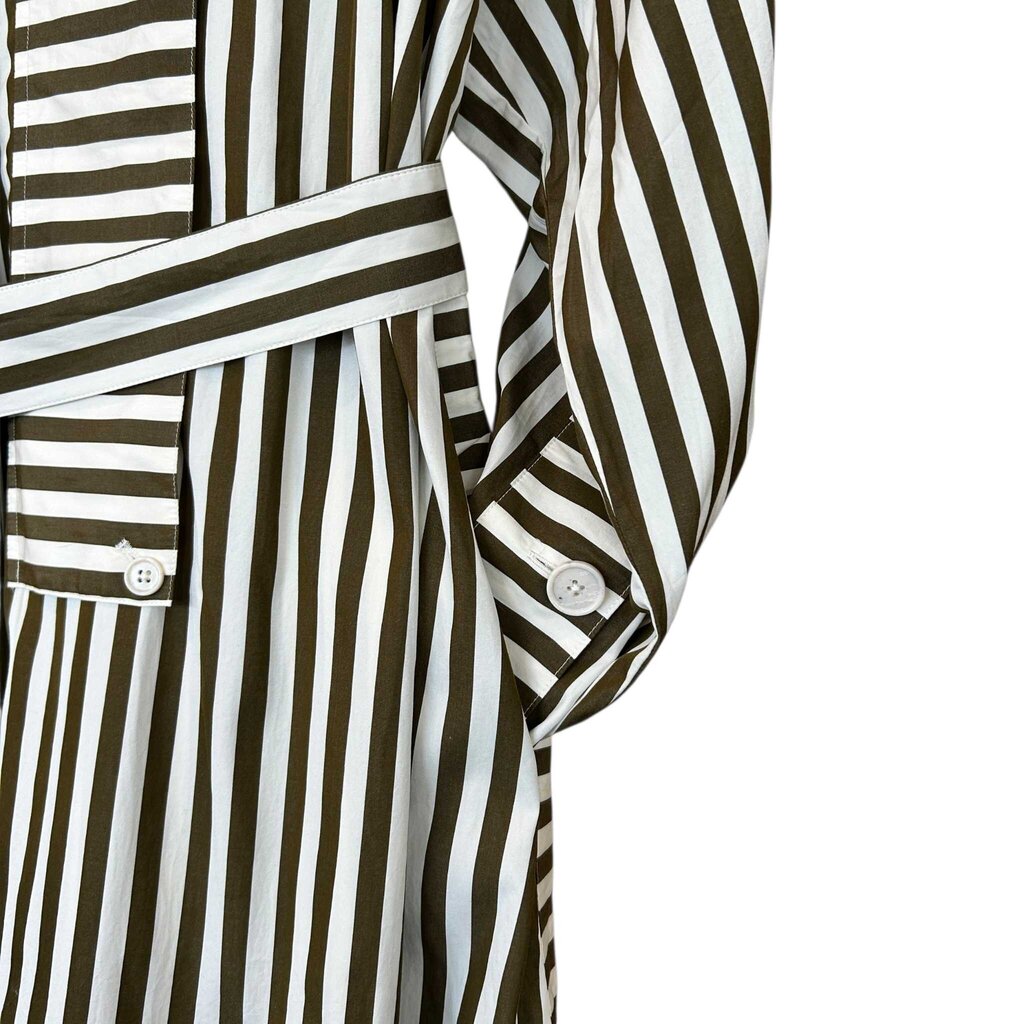 BANANA REPUBLIC poplin big button shirt dress retail 198.00 SZ MED W