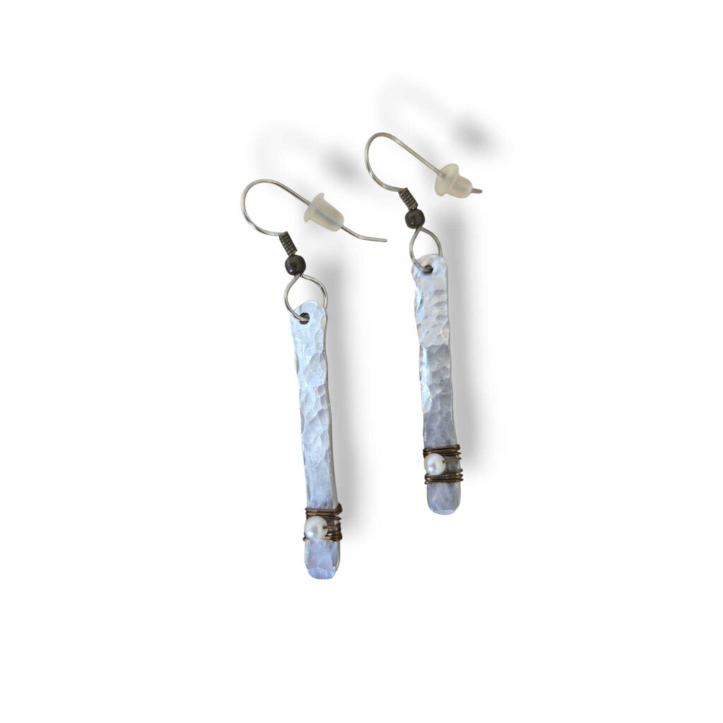 HELEN WANG silver drop earrings