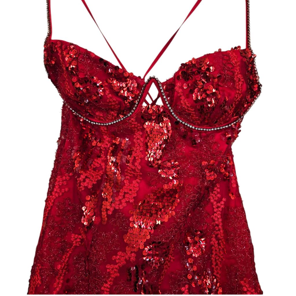 FOR LOVE & LEMONS opal mini dress nwt retail 279.00 SZ SMALL W