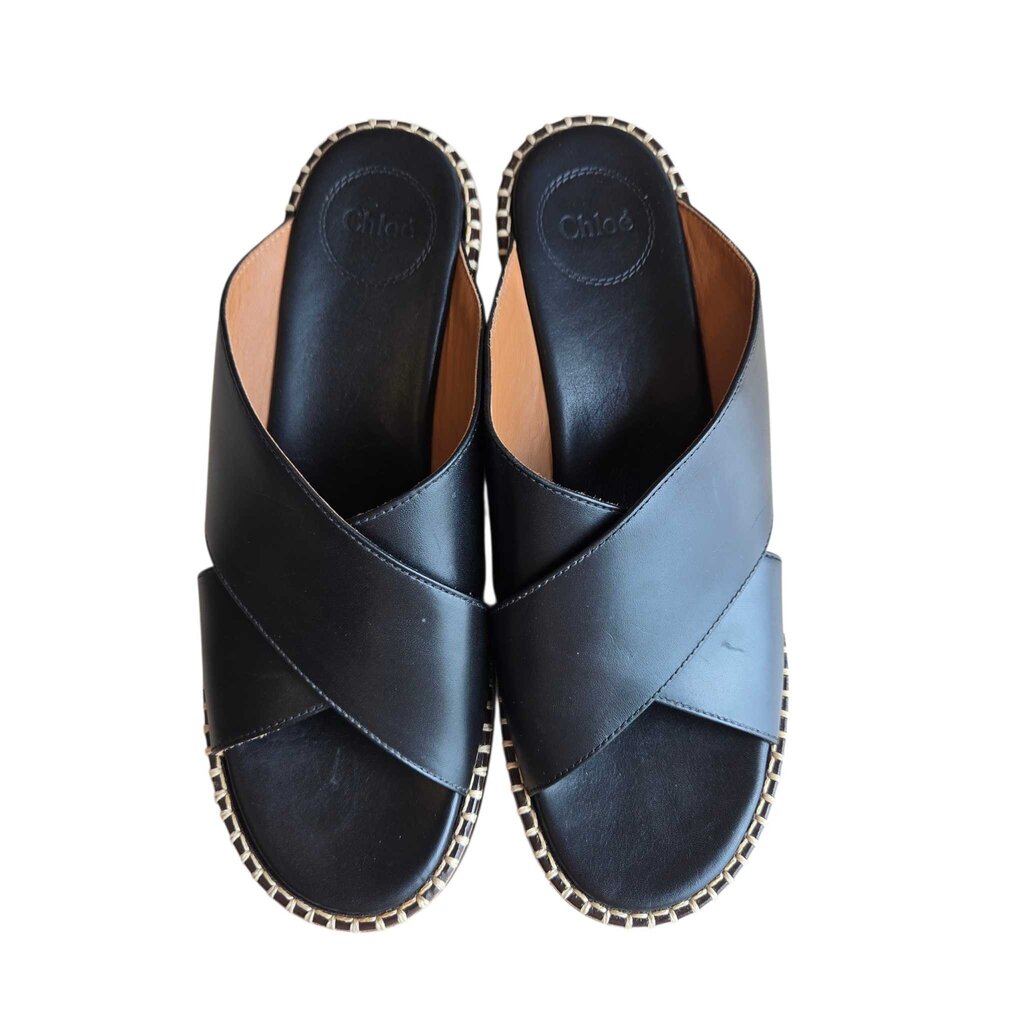 CHLOE laia leather mule retail 750.00 SZ 38 = 7/7.5