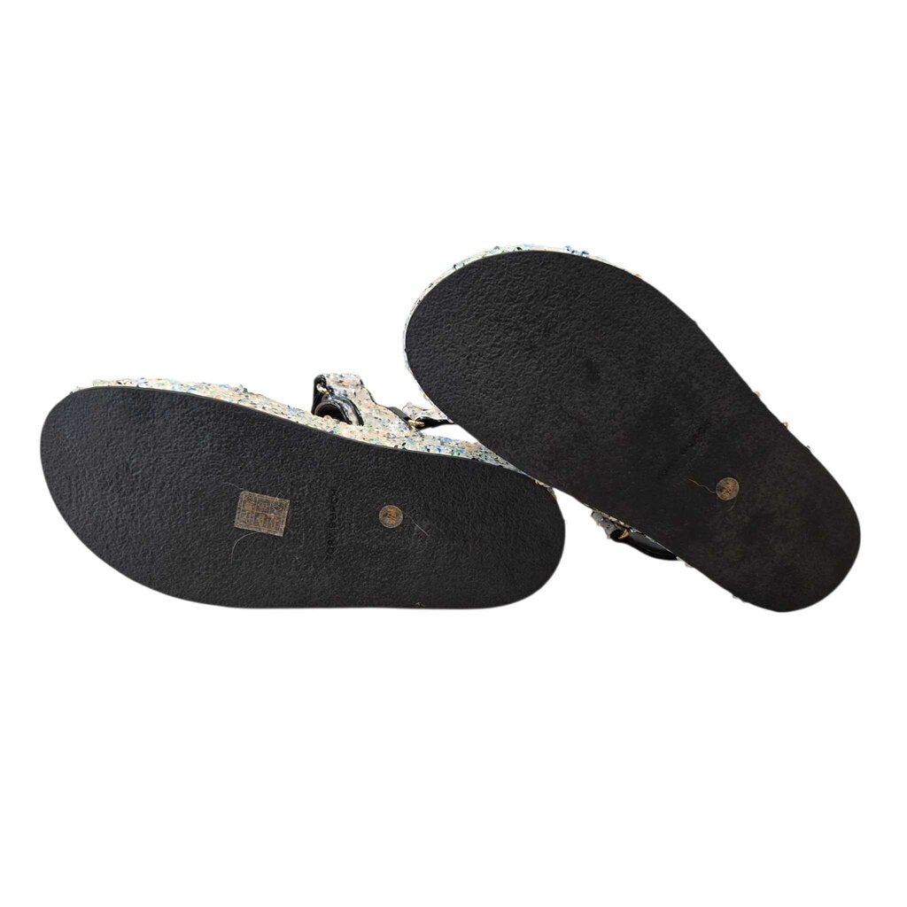 TORY BURCH Kira Sequin Dual-Band retail 348.00 SZ 9.5