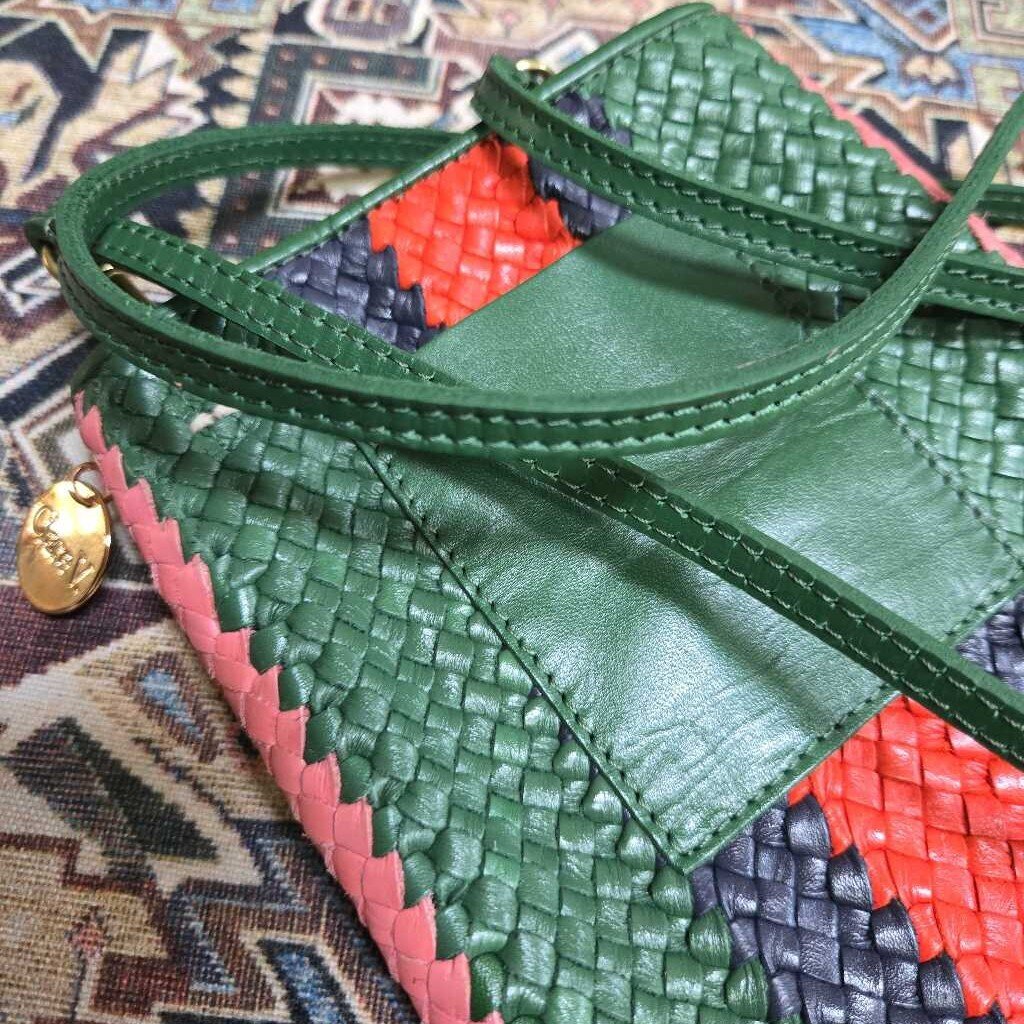 CLARE V. WOVEN POCHE retail 235.00