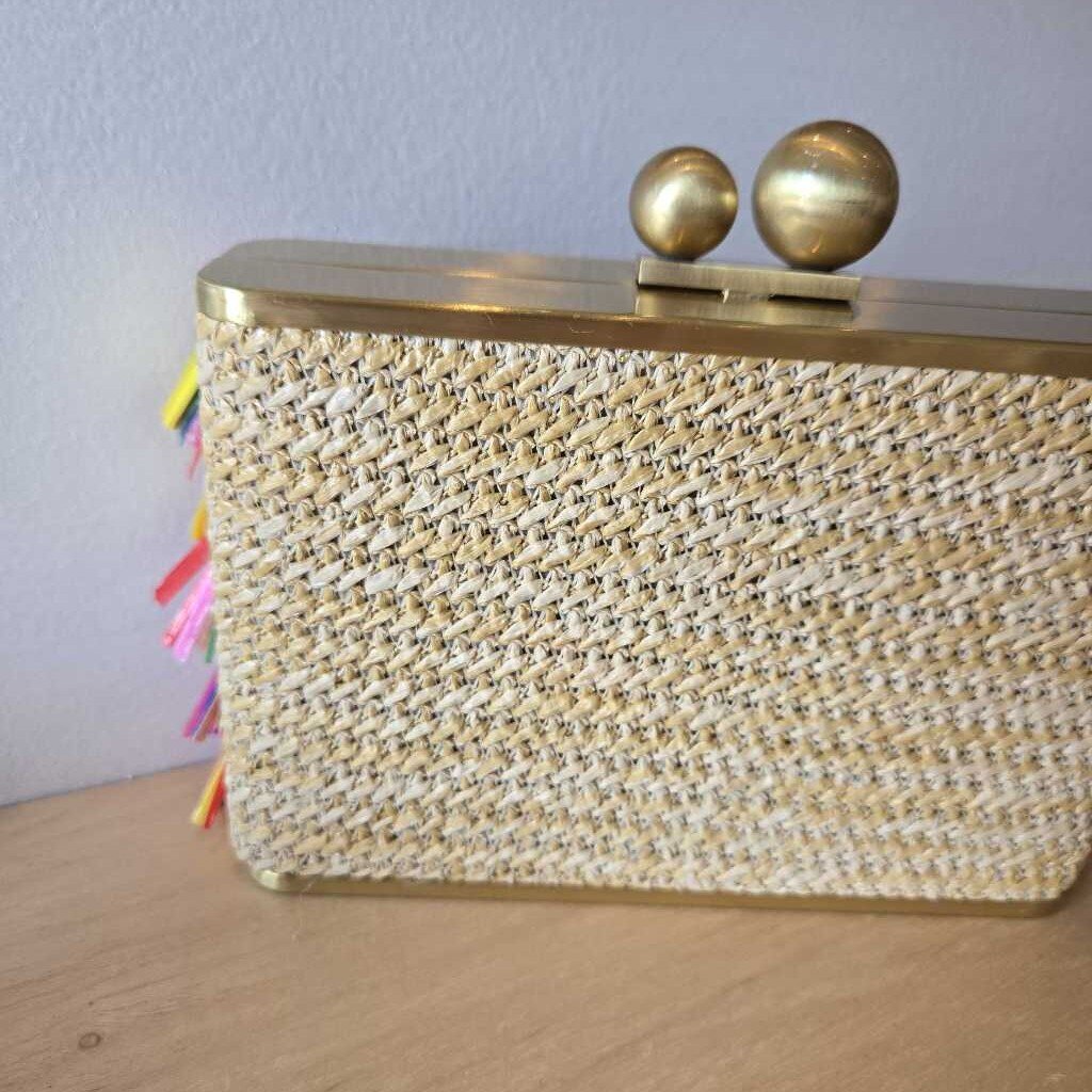 OLGA BERG CARNIVAL fringed clutch/crossbody
