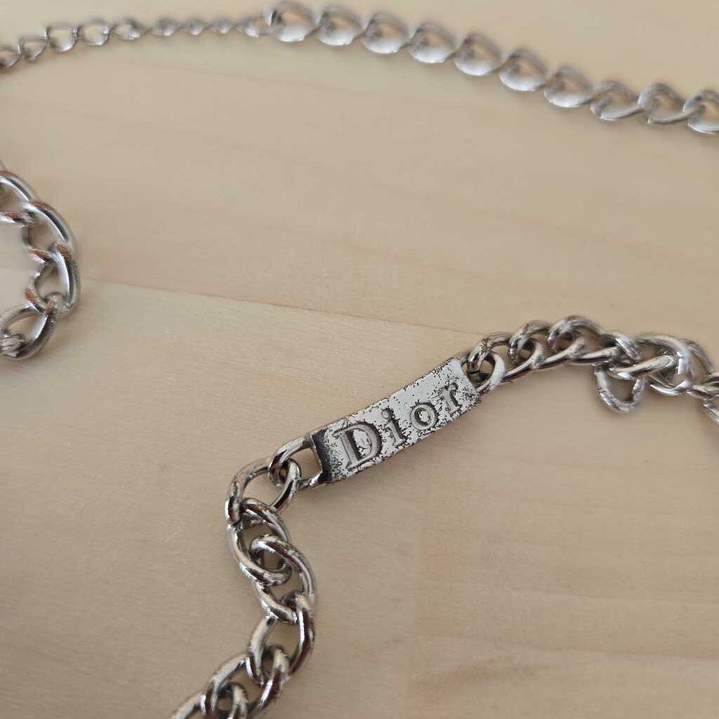 CHRISTIAN DIOR ID TAG necklace