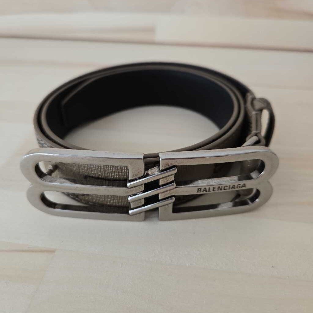BALENCIAGA BB SIGNATURE BELT MEDIUM retail 495.00