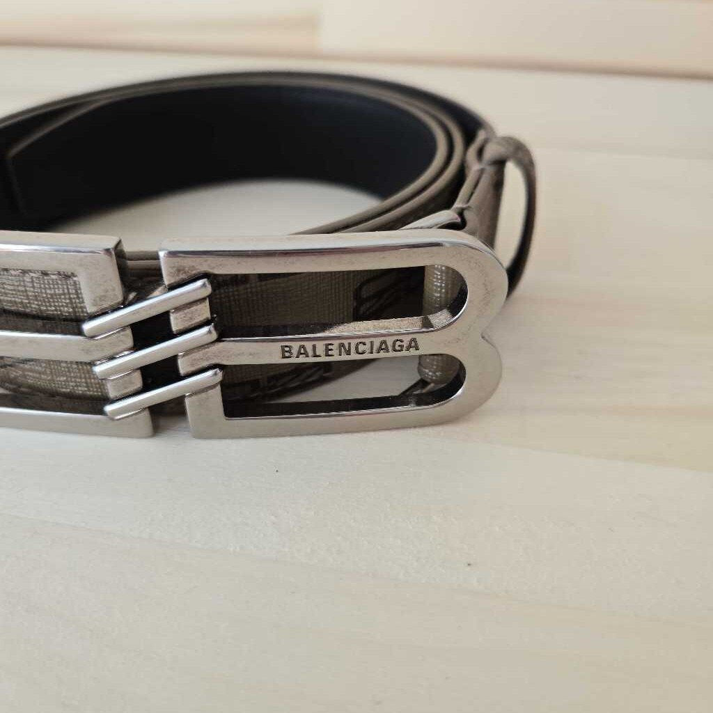 BALENCIAGA BB SIGNATURE BELT MEDIUM retail 495.00