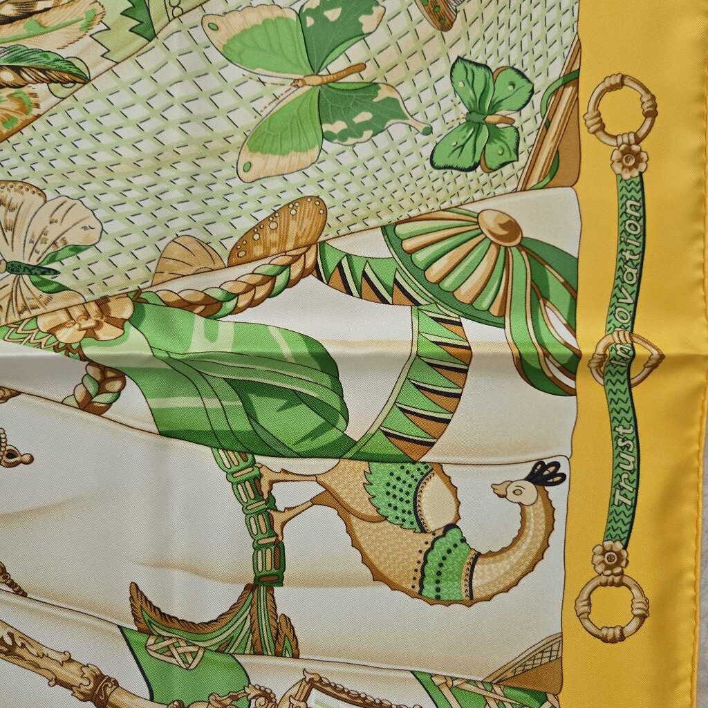 HERMES soleilde soie SCARF w box