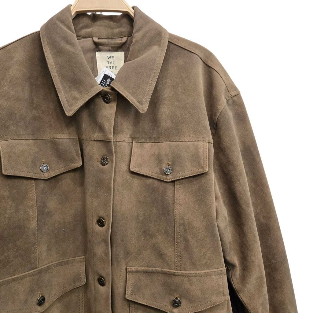 FREE PEOPLE night ranch vegan jacket retail 198.00 SZ LARGE W