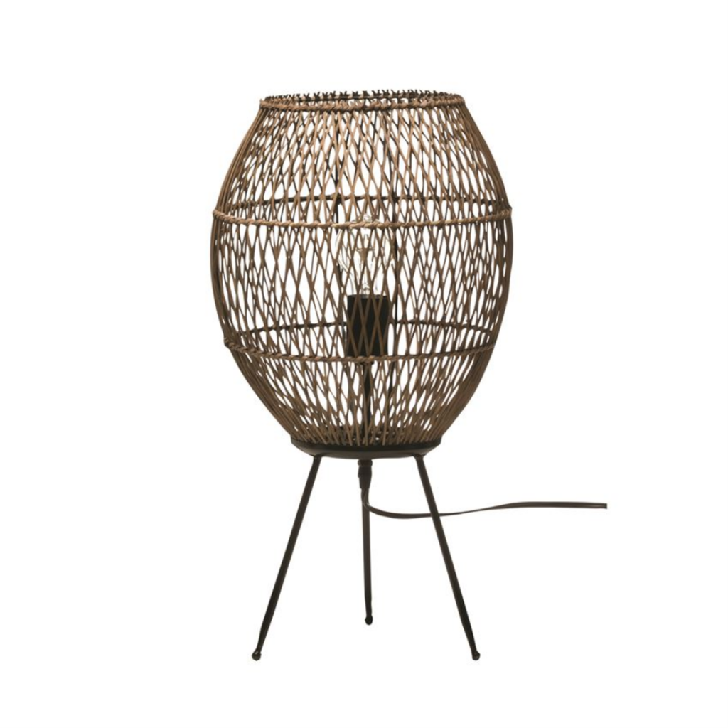 BLOOMINGVILLE AH1117 TABLE LAMP RATTAN &gt;&gt;bulb NOT included