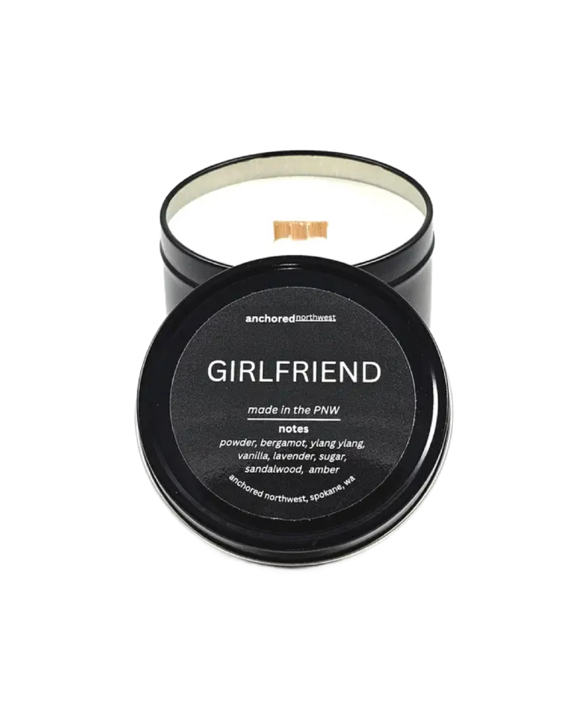 GIRLFRIEND WOOD WICK CANDLE