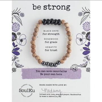 Black Onyx Be Your Own Hero Bracelet To Be Strong