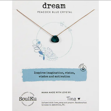 Peacock Blue Soul Shine Necklace To Dream