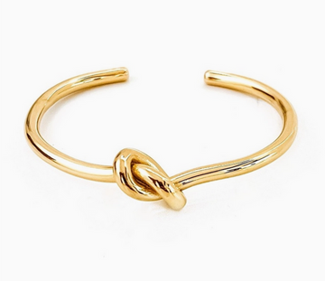 BELJOY - Brycen Gold Knot Cuff Bracelet