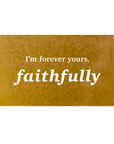 I'm Forever Yours Faithfully Wall Art - Journey Song Lyrics RUST