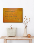 Unforgettable in Every Way Wall Art, Metal Song Lyrics Wall RUST