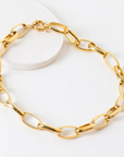 PRETTY IN LINK NECKLACE - 24K GOLD PLATED