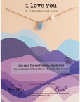 Blue Opal I Love You To the Moon & Back Necklace