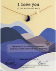 Lapis I Love You To the Moon & Back Necklace