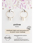 Pearl Gold Hoop Earrings For Goddess