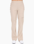 Mid-Rise Zippered Cargo Pants LARGE