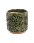 CACTUS MOTIF CACHE POT small