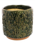 CACTUS MOTIF CACHE POT large