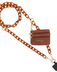 Clip & Go Crossbody - Ice Tea Brown Chain + Pouch