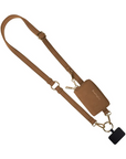 Clip & Go Crossbody - Vegan Leather in Brown