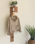 WOOD + METAL WALL RACK