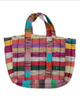 WOVEN RECYCLED TOTE multi