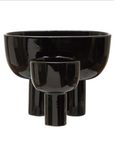 STONEWARE PLANTER black