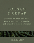 BALSAM & CEDAR boxed luxe crackle candle