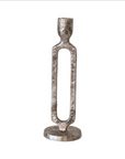 ALUMINUM TAPER HOLDER large > oxidized silver