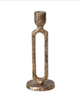 ALUMINUM TAPER HOLDER large > oxidized gold