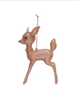 CRYSTAL COLLAR DEER ornament