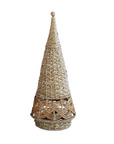 HAND WOVEN WICKER CONE TREE