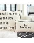 BE HAPPY down pillow