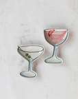 HAND PAINTED COCKTAIL DISH marg