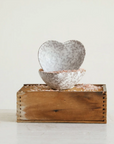 STONEWARE HEART DISH