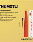 MOTLI LIGHER w FLASHLIGHT > SILVER