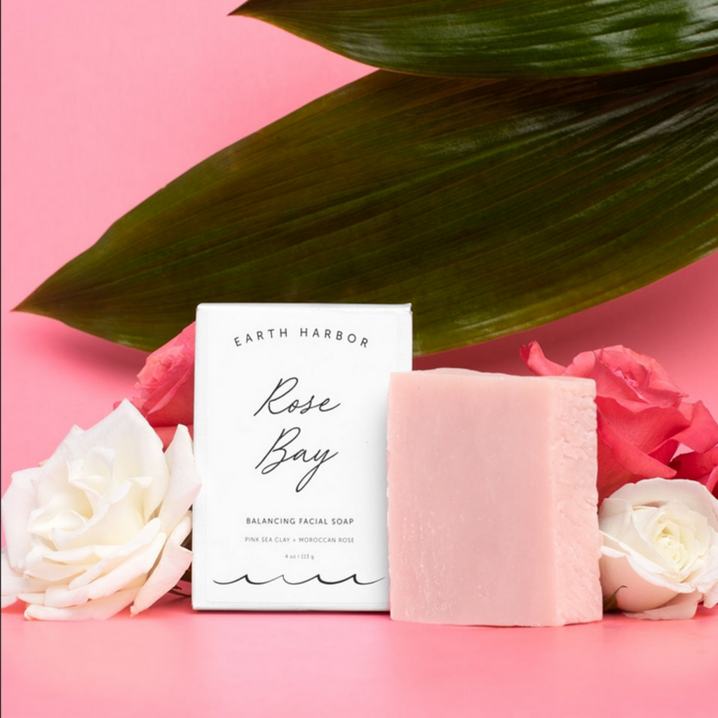 Rose Bay Facial Soap Cleanser: Pink Sea Clay + Coconut Oil
