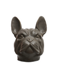 STONEWARE BULLDOG VASE