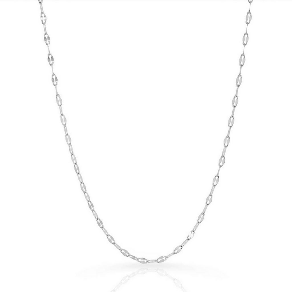 Waterproof Elsie Silver Dainty Chain Necklace