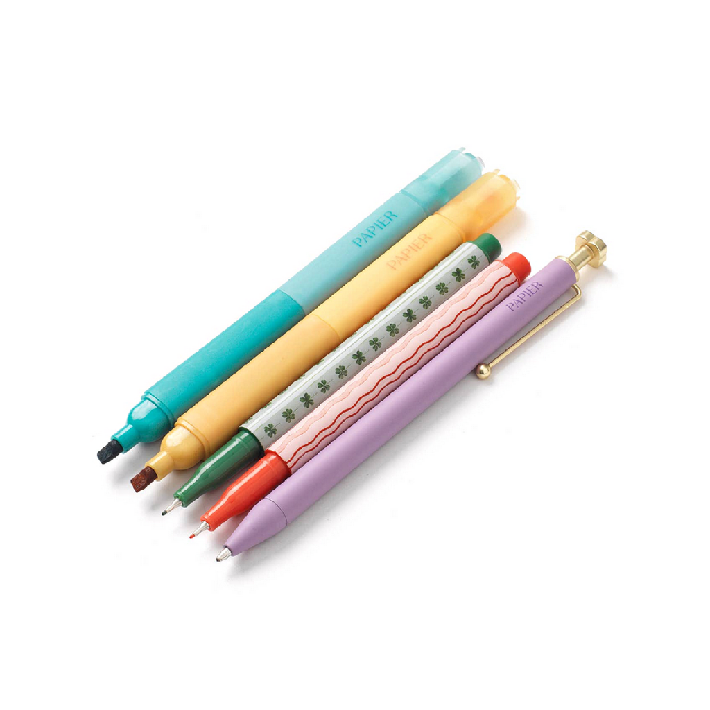 Imagination Mixed Pen & Highlighter - Set of 5