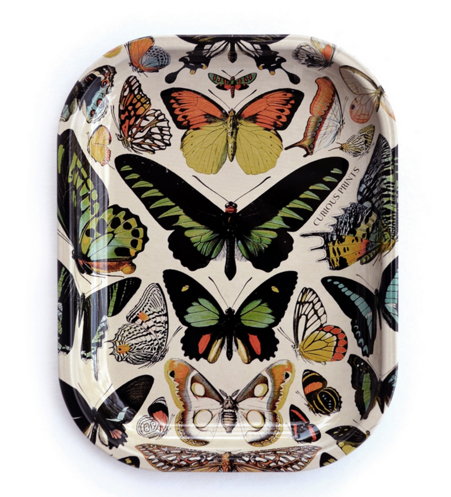 Small Metal Butterfly Tray