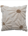 TUFTED FLORAL pillow