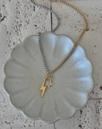 Thunder + Star Charm Two Tone Necklace